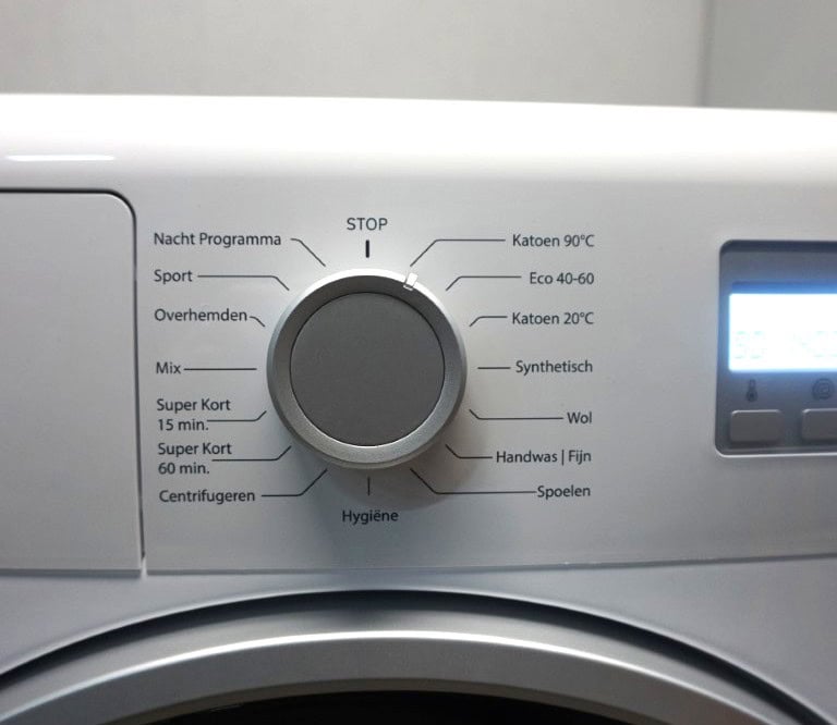 Nieuwe wasmachine met 8 kg trommelinhoud