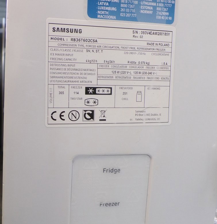 Samsung RB36T602CSA koel-vriescombinatie