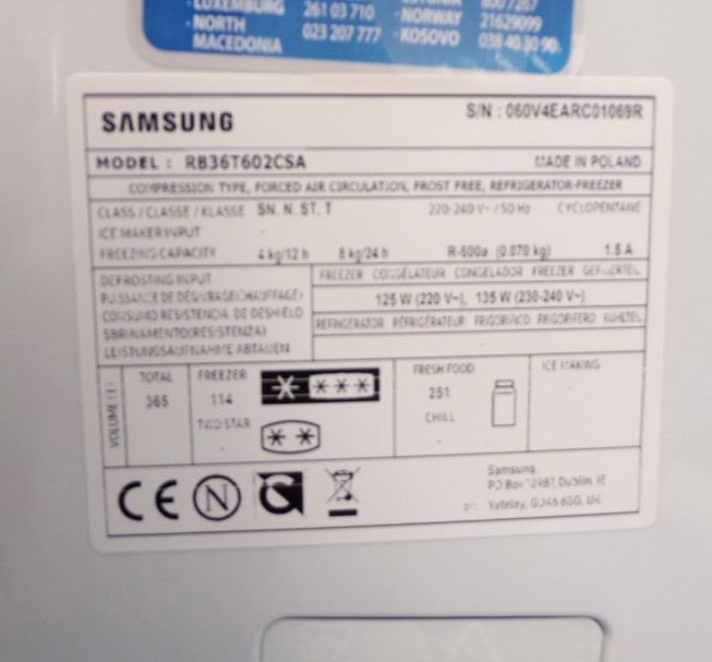 Samsung RB36T602CSA NoFrost koel-vriescombinatie