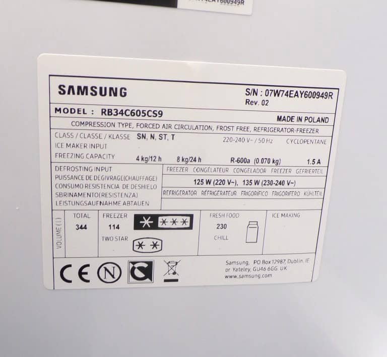 Samsung RB34C605CS9 RVS kleurige koel-vriescombinatie