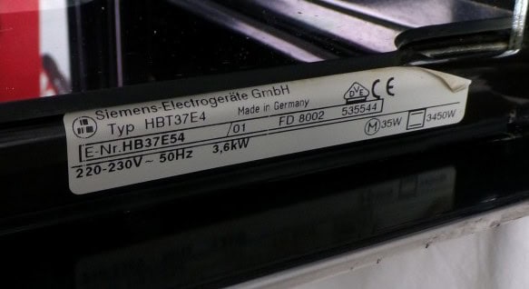 Siemens HBT37E4 solo oven tweedehands