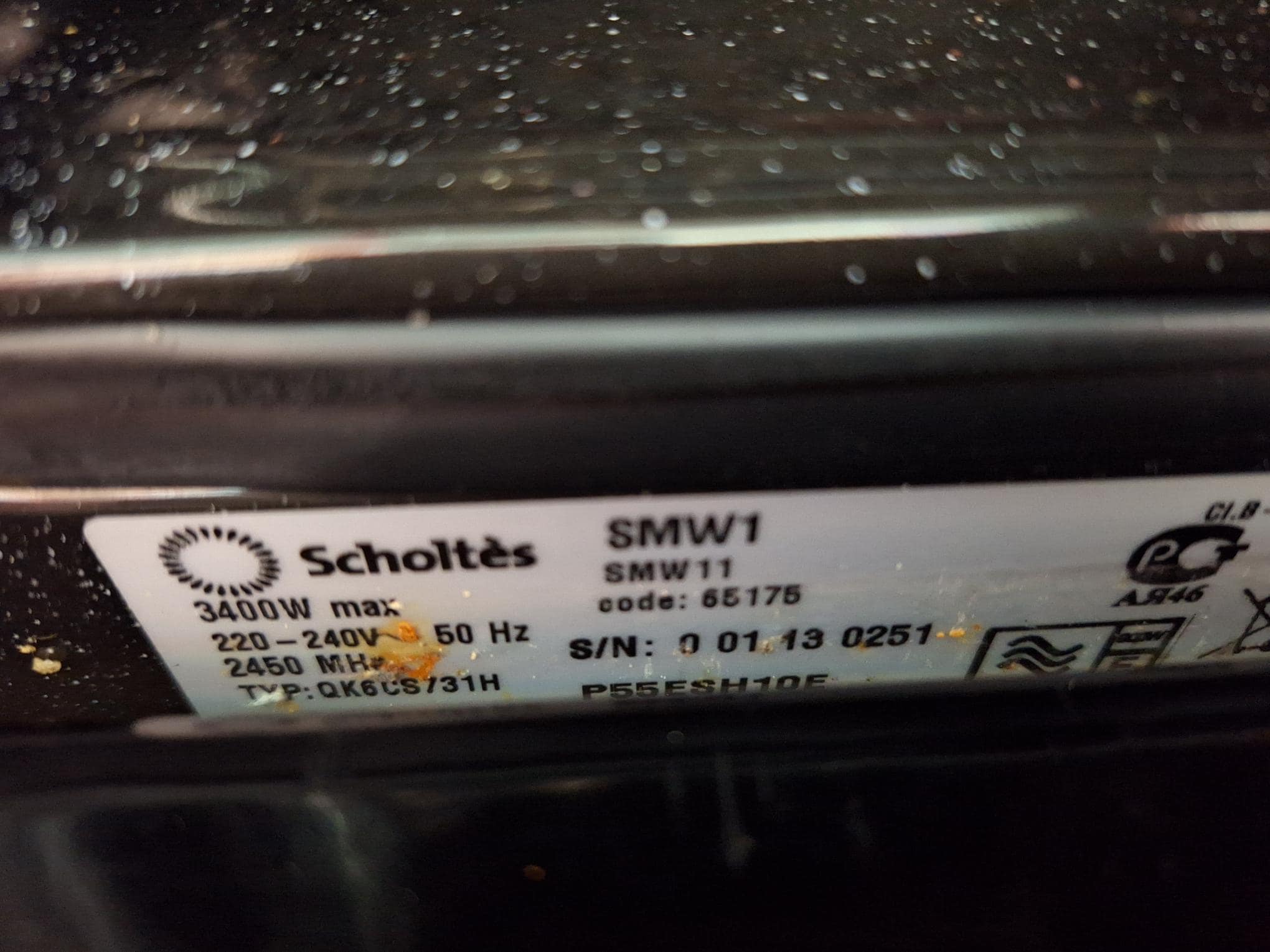 Scholtes SMW1S inbouw combimagnetron