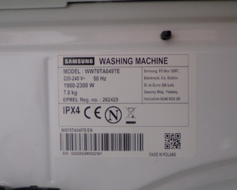 Samsung WW70TA049TE wasmachine
