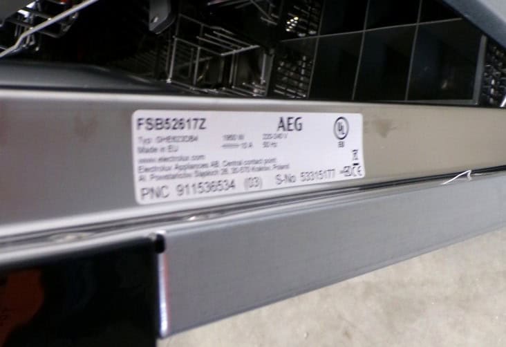 AEG FSB52617Z inbouw vaatwasser
