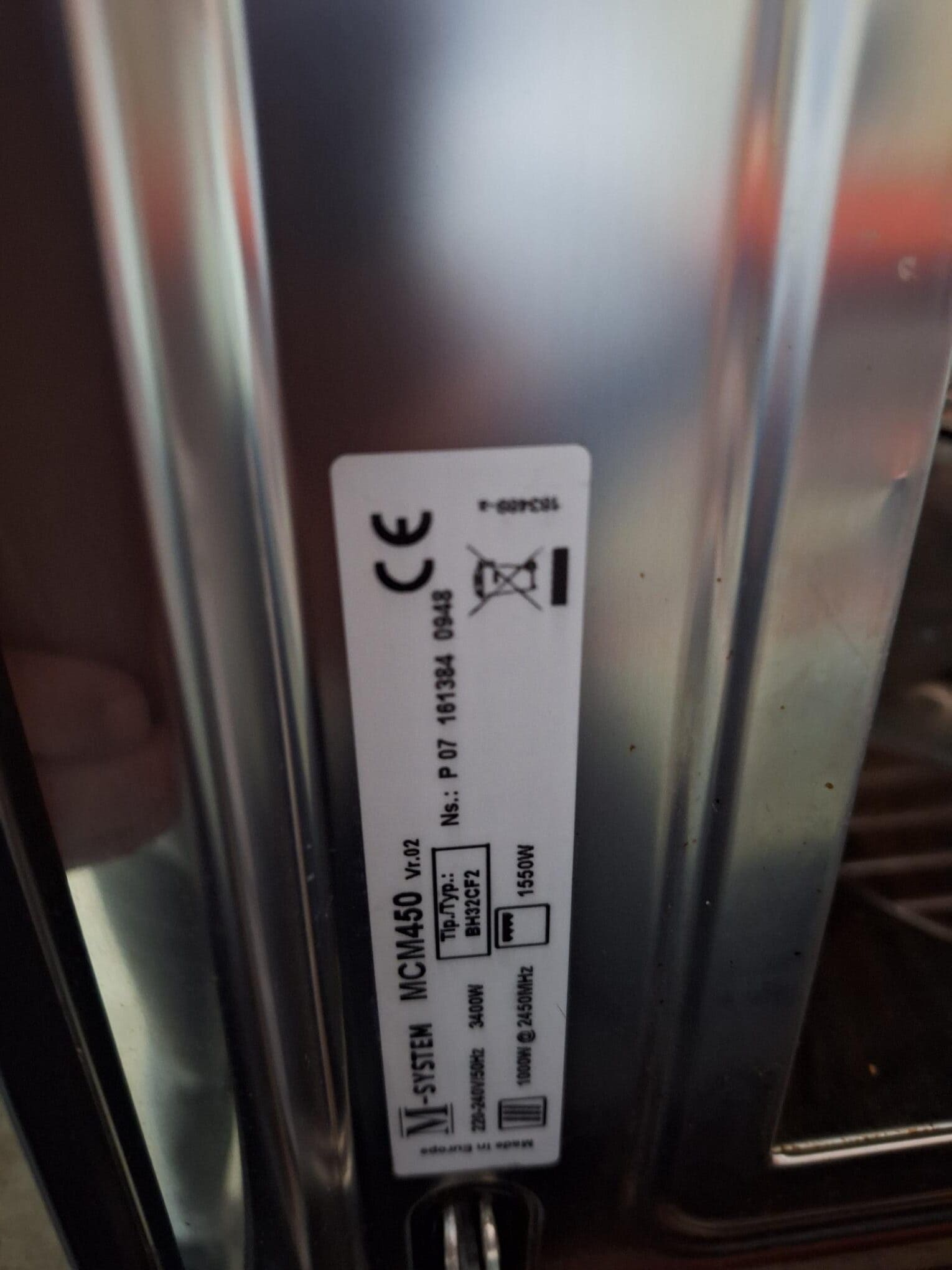 M-System MCM450IX inbouw combimagnetron - RVS