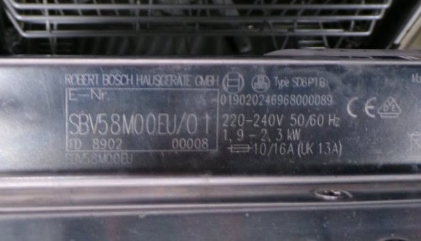 Bosch hoge inbouw vaatwasser SBV58M00EU