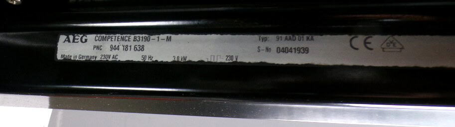 AEG B3190-1-M Competence inbouw oven 2ehands