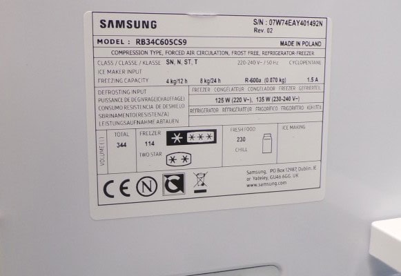 Samsung - koel-vriescombinatie - RB34C605CS9