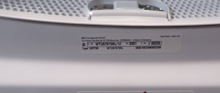 Bosch warmtepompdroger - WTU87675NL/12 - 8kg