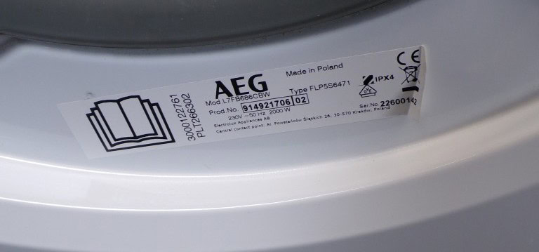 AEG L7FB686CBW wasmachine - 8kg