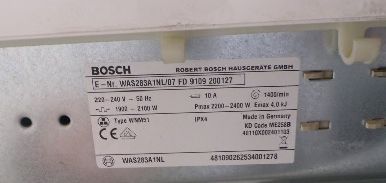 Bosch wasmachine - WAS283A1NL - 2ehands