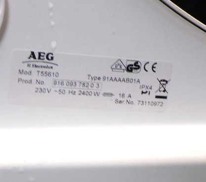 AEG 2dehands condensdroger - Lavatherm 55610