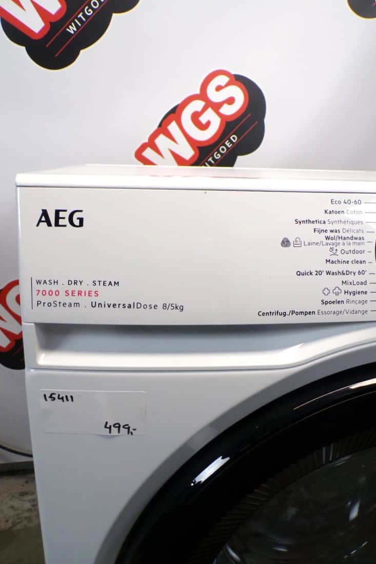 AEG was-droogcombinatie LWR7586CUB - 1600 toeren