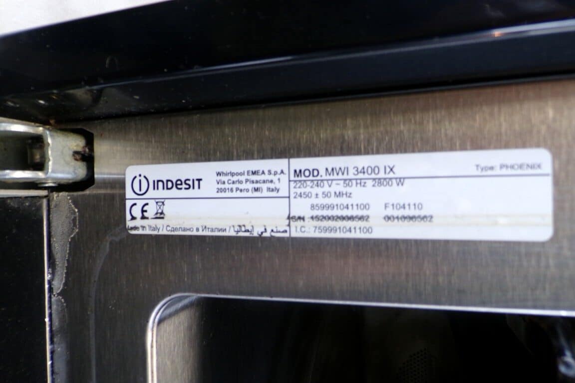 Indesit inbouw combi magnetron - MWI3400IX - 2ehands