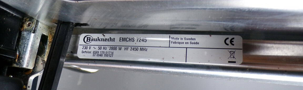 Bauknecht EMCHS inbouw combi-magnetron 2dehands