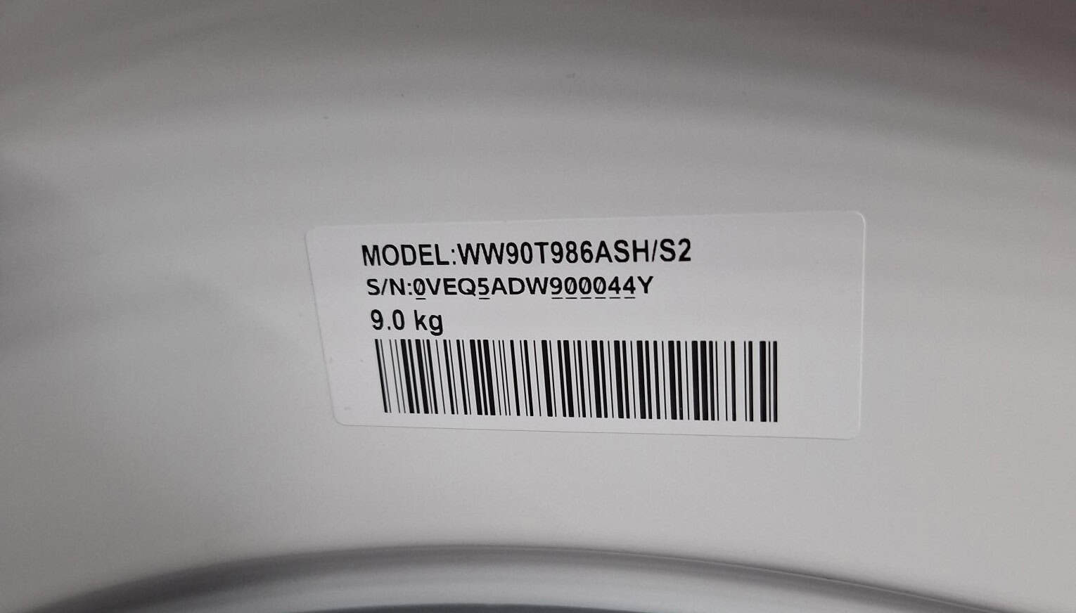Samsung wasmachine - WW90T986ASH - 9kg