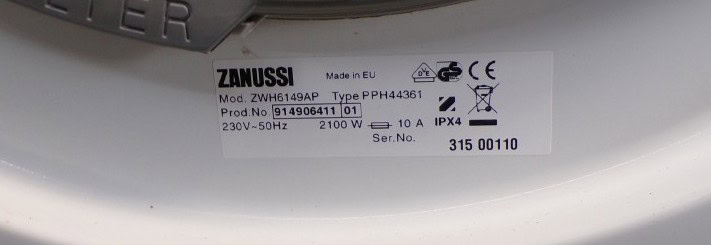 Zanussi 2dehands wasmachine - 7kg - 1400 toeren
