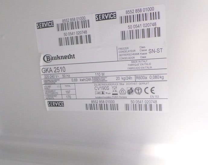 Bauknecht vrieskast - GKA2510 - 2ehands