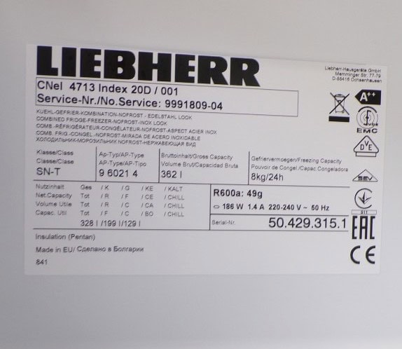 Liebherr CNEL 4713 koel-vriescombinatie - 2ehands