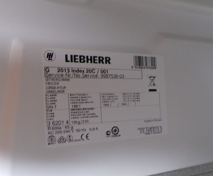 Liebherr vrieskast - G2013 - 2ehands - 5 lades