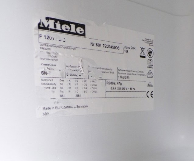 Miele 2ehands tafelmodel vriezer - F12011