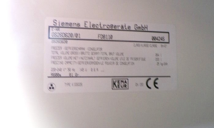 Siemens 2ehands vrieskast - GS26D620 - 155cm