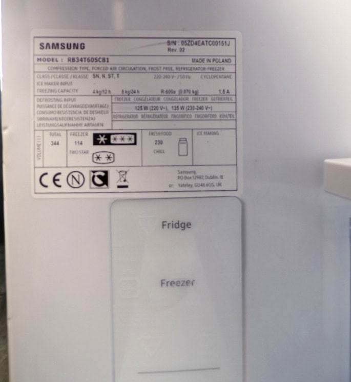 Samsung RB34T605CB1 - zwart - koel-vriescombinatie
