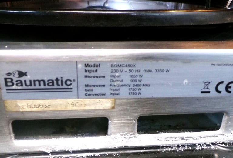 Baumatic inbouw combimagnetron - BOMC450X - 2ehands