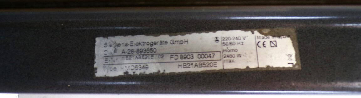 Siemens HMD5349 inbouw oven - 2ehands