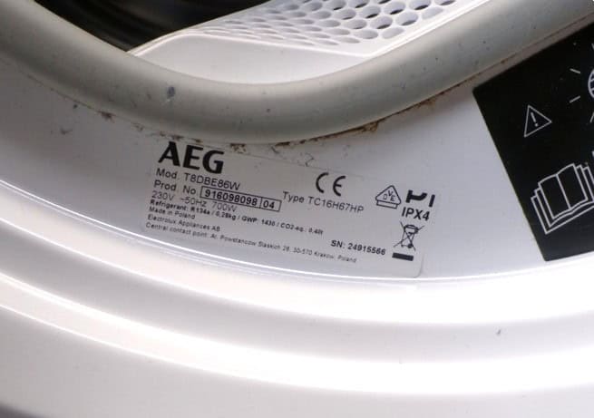 AEG warmtepomp droger - T8DBE86W - 2ehands