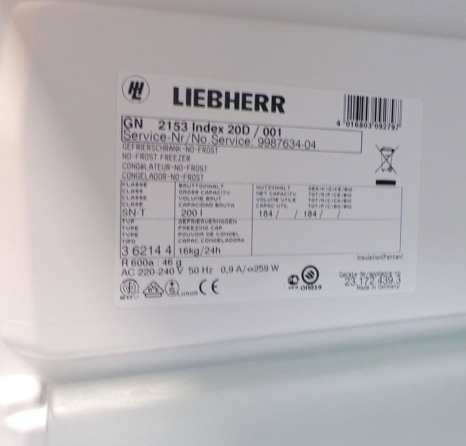 Liebherr 2ehands vrieskast - GN2153