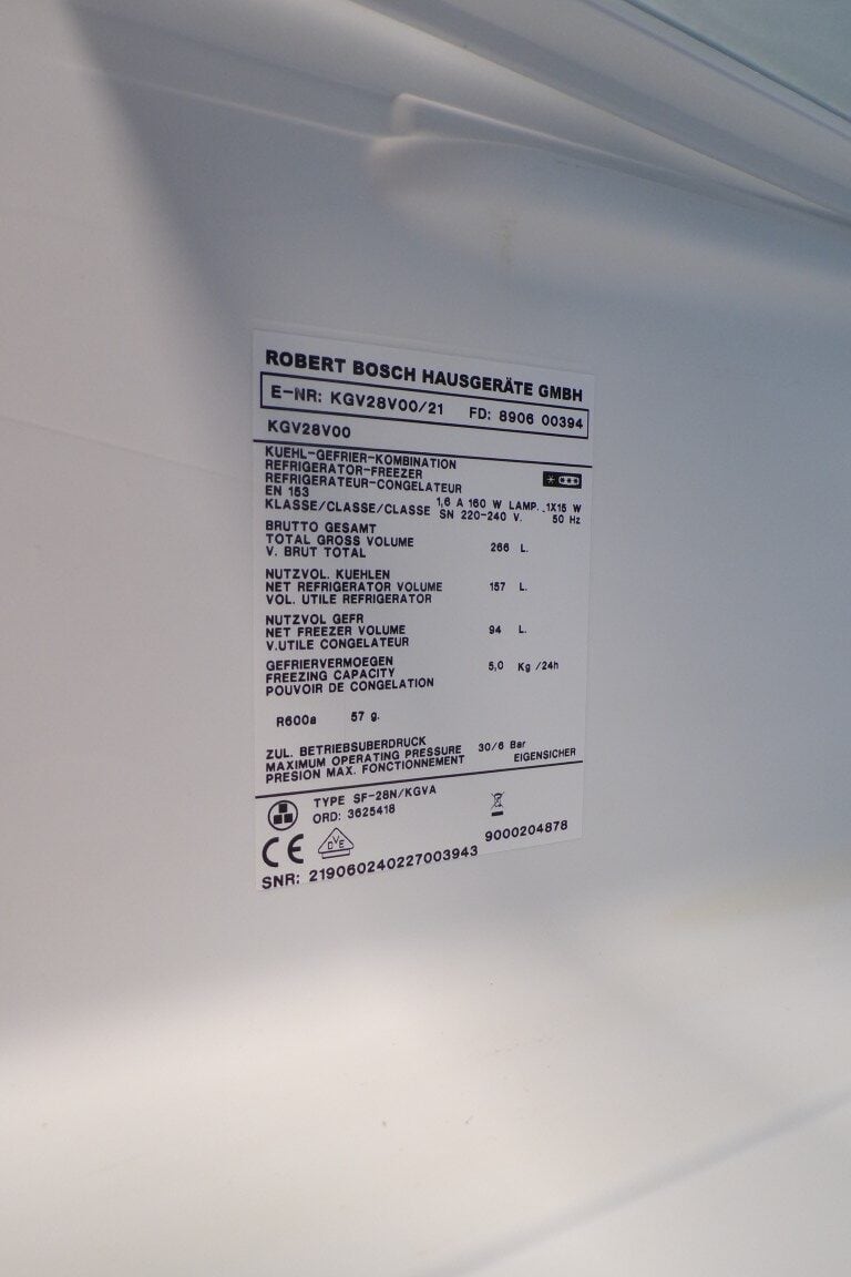 Bosch 2e hands koel-vriescombinatie KGV28V00