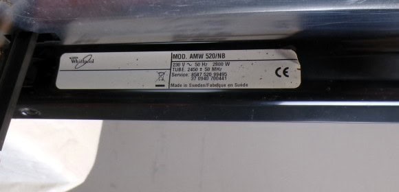 Whirlpool AMW520 2ehands inbouw combimagnetron
