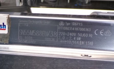 Siemens SN55M588EU half inbouw vaatwasser - 2ehands