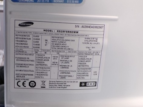 Samsung 2dehands koel-vriescombinatie - 178cm