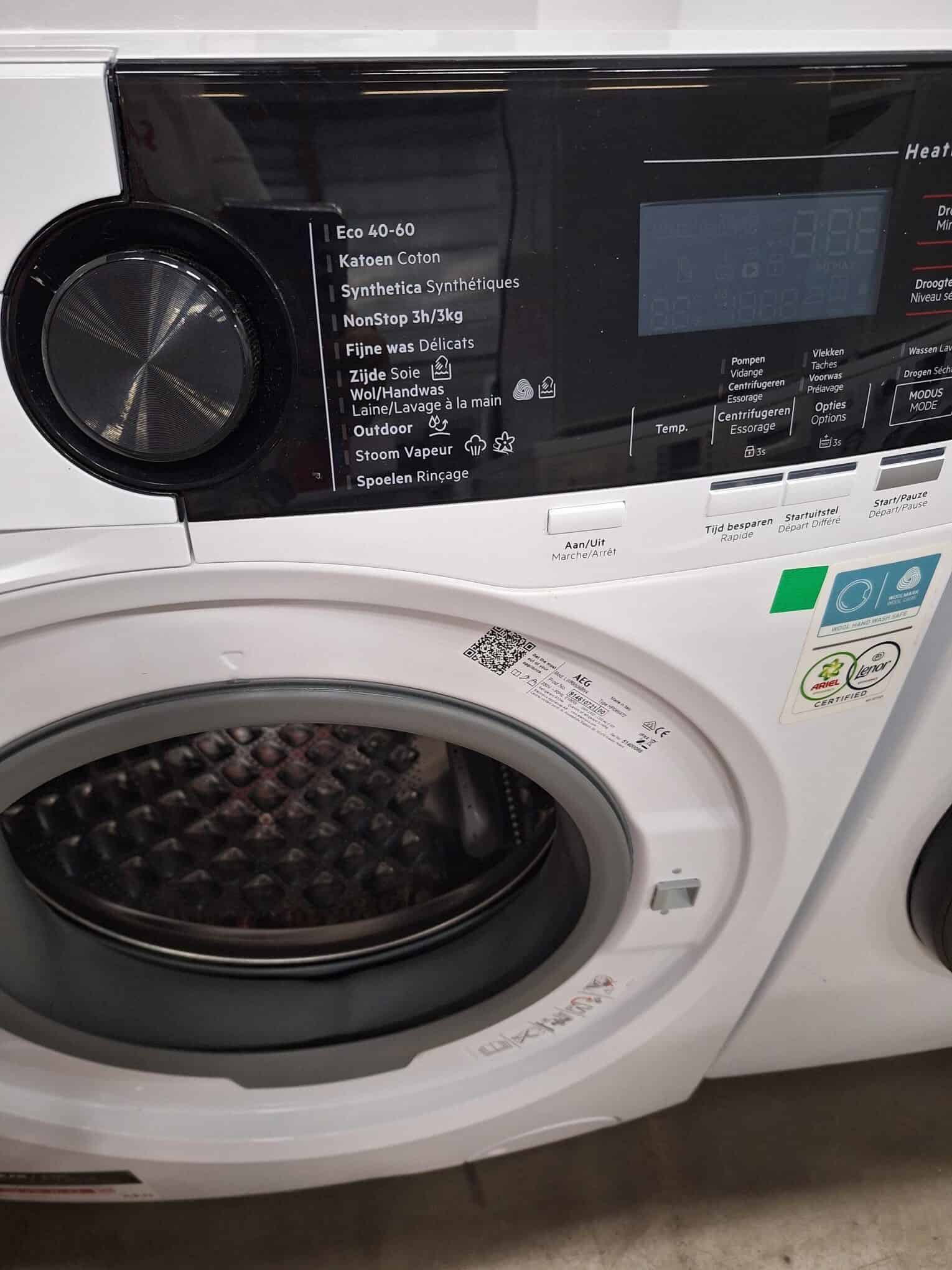 AEG LWR9506BN4 was-droog combinatie 10 kg