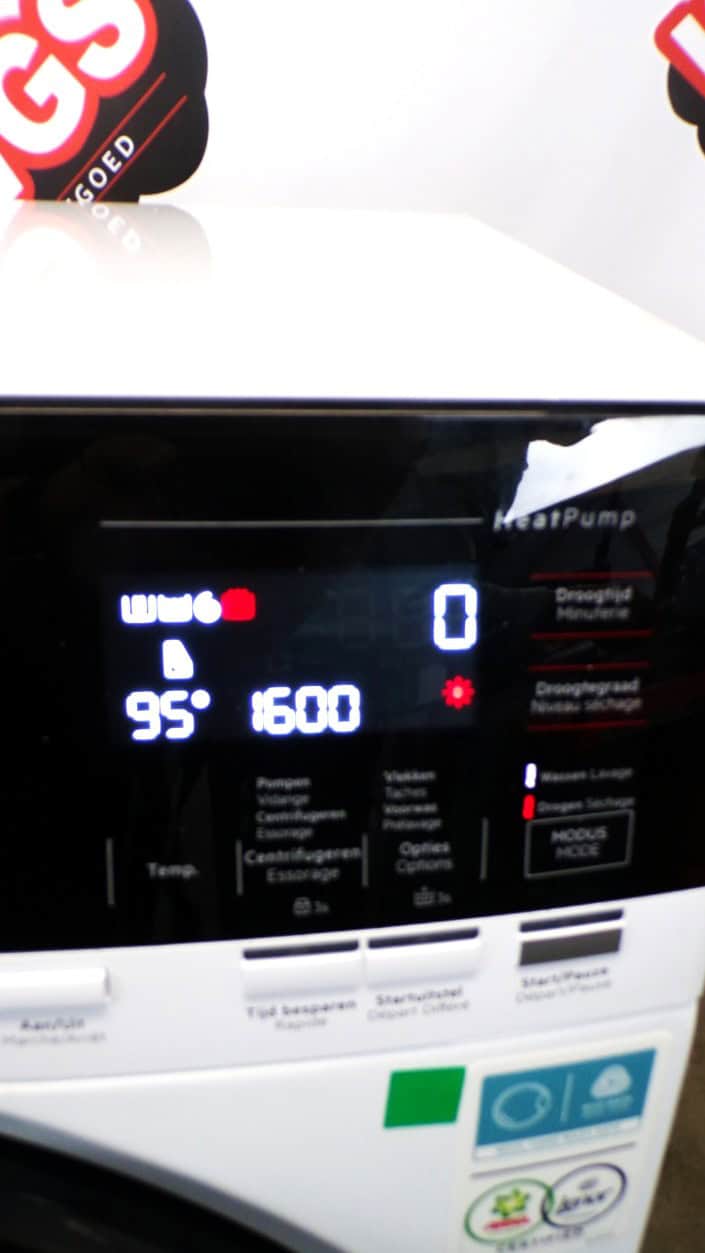 AEG LWR9506BN4 was-droog combinatie 10 kg