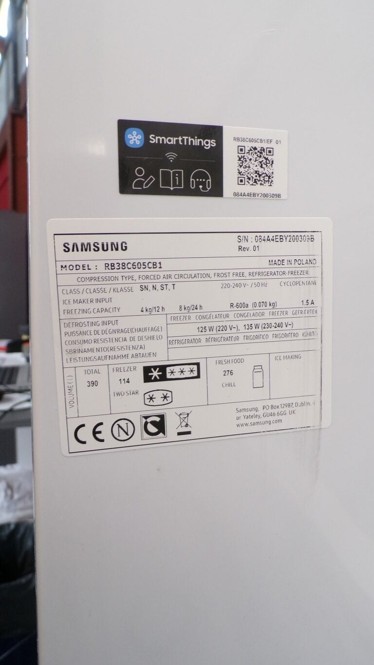 Samsung RB38C605CB1 koel-vriescombinatie - 2 meter