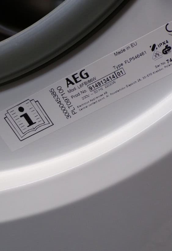AEG L6FBI86W 2ehands wasmachine - 8kg