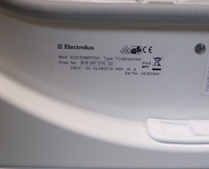 Electrolux EDC2086PDW 2ehands condensdroger