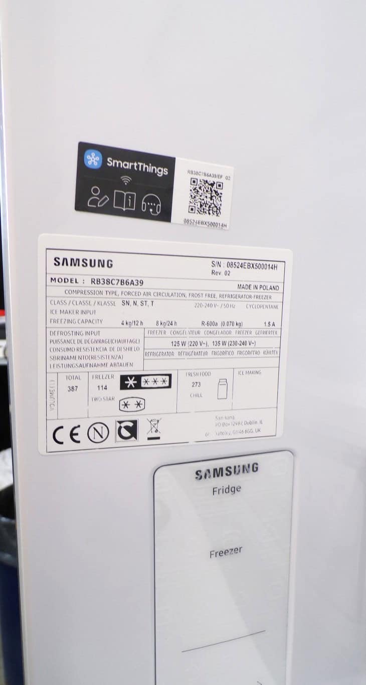 Samsung koel-vriescombinatie - 2 meter - RB38C7b6A39