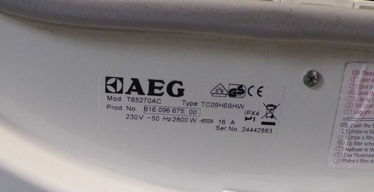 AEG 2ehands condensdroger - T65270AC