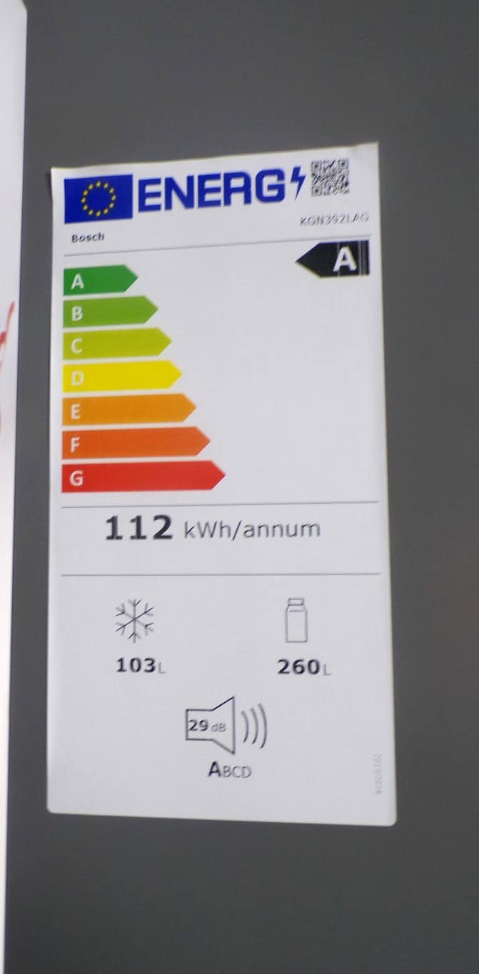 Bosch KGN392LAG koel-vriescombinatie - 203cm